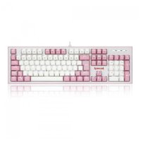 Teclado Mecânico Gamer Redragon K623 Hades RGB Branco e Rosa Switch Azul - K623-WP