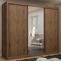 Guarda Roupas De Casal Com Espelho Real Gelius Madeirado