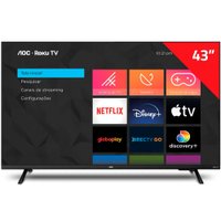 Smart Tv 43 Polegadas LED HD Roku 3 HDMI 1 USB AOC