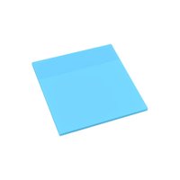 Bloco Adesivo Pet Azul Pastel Transparente 75x75MM 50Fls - EI151