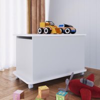 Caixa de Brinquedos Organizadora Para Quarto Infantil Branco