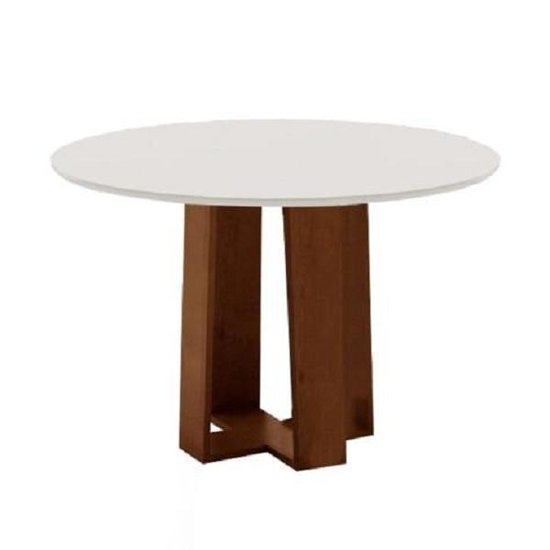 Mesa Redonda Dobuê Athenas Cedro / Off White