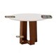 Mesa Redonda Dobuê Athenas Cedro / Off White