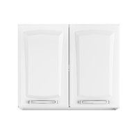 Armário de Cozinha e Lavanderia com 2 portas Duplo Aéreo Modulo Itatiaia Aço Tarsila 0,80m Branco