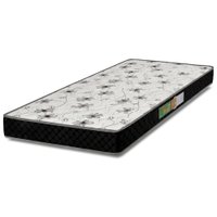 Colchão Espuma Solteiro 0,88x1,88 D20 Polar Branco / Preto