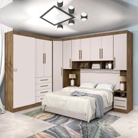Dormitório Modulado Georgia J A Jequitibá/off White P/ 1,38m