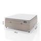 Cama Box Baú Casal Colchão D45 com Pillow Top Hellen Strong Bege 138x188x65cm Suporta até 150kg por Pessoa