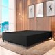 Cama Box Casal 1,38m Com 38cm De Altura Suede Prince Preto
