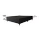 Cama Box Casal 1,38m Com 38cm De Altura Suede Prince Preto