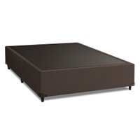 Cama Box Casal 1,38m Com 38cm De Altura Suede Prince Marrom