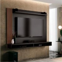 Painel Para Tv Até 50 Polegadas Dijon Ripado C/ Prateleira