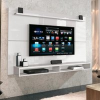 Painel Para TV Até 65 Polegadas Com Prateleira 1,80m Max Branco