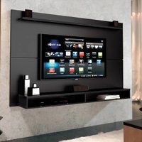 Painel Para TV Até 65 Polegadas Com Prateleira 1,80m Max Preto