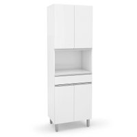 Paneleiro Duplo Nicho Para Micro-ondas Top Class Branco