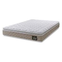 Colchão Casal Espuma D33 Millenium 138x188x19cm Bege/ Branco c/ pillow top