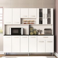 Armário De Cozinha Completa Compacta Clara Branco