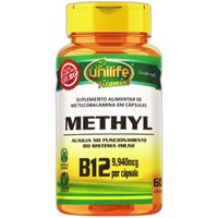 Vitamina B12 Metilcobalamina Natural Vegano 60 cápsulas 350mg