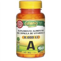 Vitamina A Retinol 60 cápsulas de 500mg