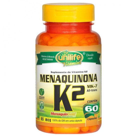 Vitamina K2 Menaquinona 60 Capsulas de 500mg