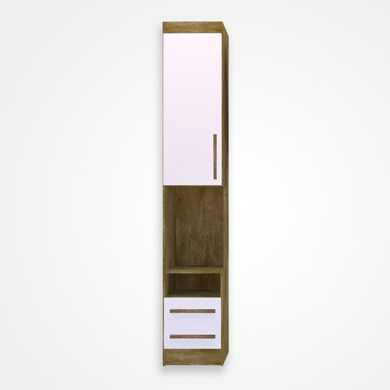 Modulo JA Mesa de Cabeceira Alto Georgia Jequitibá/Off White
