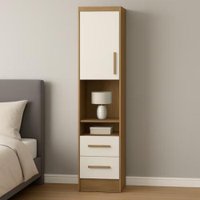 Modulo JA Mesa de Cabeceira Alto Georgia Jequitibá/Off White