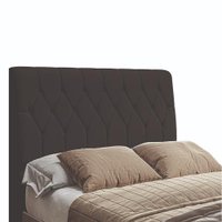 Cabeceira Cama Box Istambul Casal 145cmX126cm Suede Preto