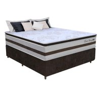 Cama Box Casal 1,38m Colchão Molas Ensacadas 30cm Love Story 138x188x68cm