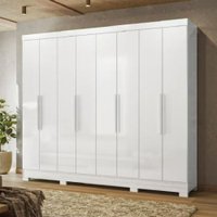 Guarda Roupas Casal 8 Portas 4 Gavetas Diplomata Moval Branco Guarda Roupas Casal 8 Portas 4 Gavetas Diplomata Moval Branco