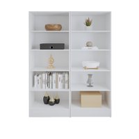 Estante Livreiro Multiuso Mirage 8 Prateleiras 1,77m Branco Viero