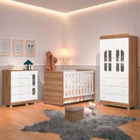 Dormitório Infantil Para Bebê Katatau Reller Branco / Mezzo