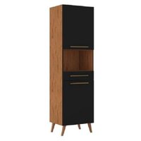 Paneleiro Duplo para Micro-ondas Favorita Natura / Preto