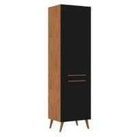 Paneleiro Duplo 2 Portas Favorita Natura / Preto TX