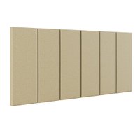 Cabeceira Suspensa Estofada Decoração Quarto Cama Box Casal Queen Size 1,60 Julia - Bege Linho - Lojas RPM
