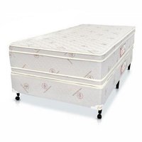 Cama Box + Colchão Castor Solteiro Hotel Collection Fire Retardant Double Face Pocket 100x200x60cm