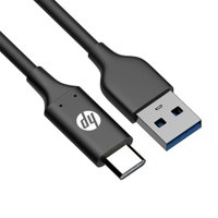 Cabo HP Original Usb 3.0 - Usb C 3A DHC-TC101 2 Metros Preto