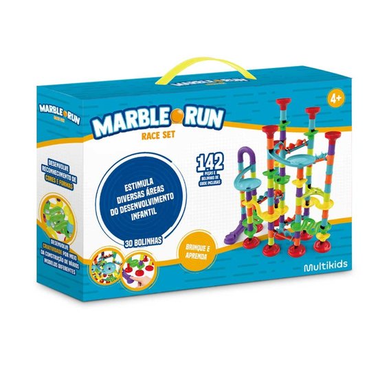 Marble Run Race Set 142 Peças Multikids - BR1796