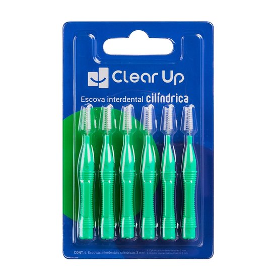 Escova Interdental Cilíndrica 6 Unidades Clear Up Multi Saúde - HC600