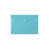 Pasta Envelope A5 Fecho Botão Azul Keep - EI144