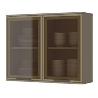 Armário Aéreo Cozinha 2 Portas De Vidro Connect Duna C55 - Henn