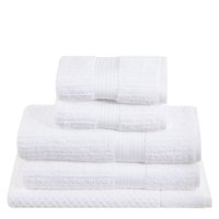 jogo toalhas banho buddemeyer 5p fio penteado branco