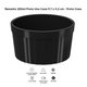 Ramekin Plástico Preto Canelado 200ml 9,7cm Uno Coza Tigela Bowl Sobremesa