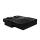 Sofá Cama King 5 Lugares 2,70m Alice Suede Preto Adonai Estofados