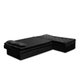 Sofá Cama King 5 Lugares 2,70m Alice Suede Preto Adonai Estofados