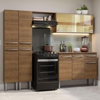 Armário de Cozinha Completa 229cm Rustic Emilly Madesa 06