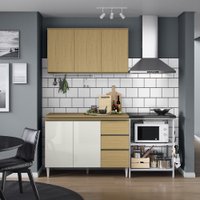 Cozinha Compacta Com 6 portas 2 gavetas com tampo Da Kelly Aramoveis