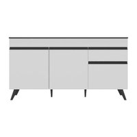 Balcão Cozinha Gabinete Pia 150cm 3 Portas 1 Gaveta Veneza Multimóveis V2072