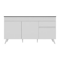 Balcão Cozinha Gabinete Pia 150cm 3 Portas 1 Gaveta Veneza Multimóveis V2072