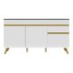 Balcão Cozinha Gabinete Pia 150cm 3 Portas 1 Gaveta Veneza Multimóveis V2072