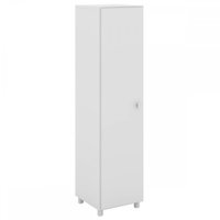 Armário Multiuso 1 Porta 2 Prateleiras Branco - Tecno Mobili
