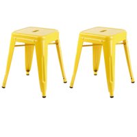 Kit com 2 Banquetas Berlim Baixa em Aço com Pintura Automotiva Fratini